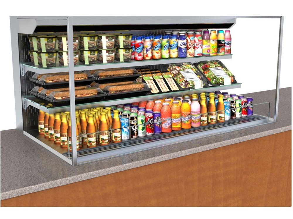 Structural Concepts NE6027RSSV 60" Self-Service Refrigerated Slide In Counter...