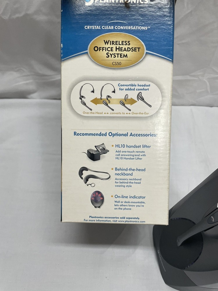 Planteonics CS50 Wireless Headset Phone System. Not Tested.