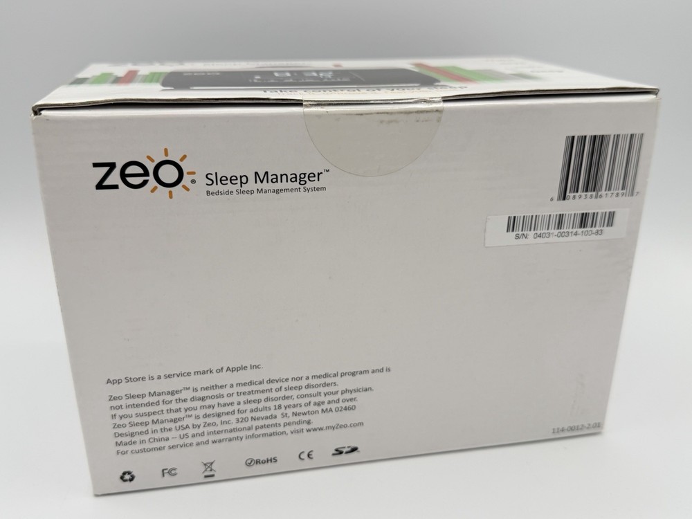 Zeo Sleep Manager with Sealed Headband & SoftWave Sensor *SEALED BOX