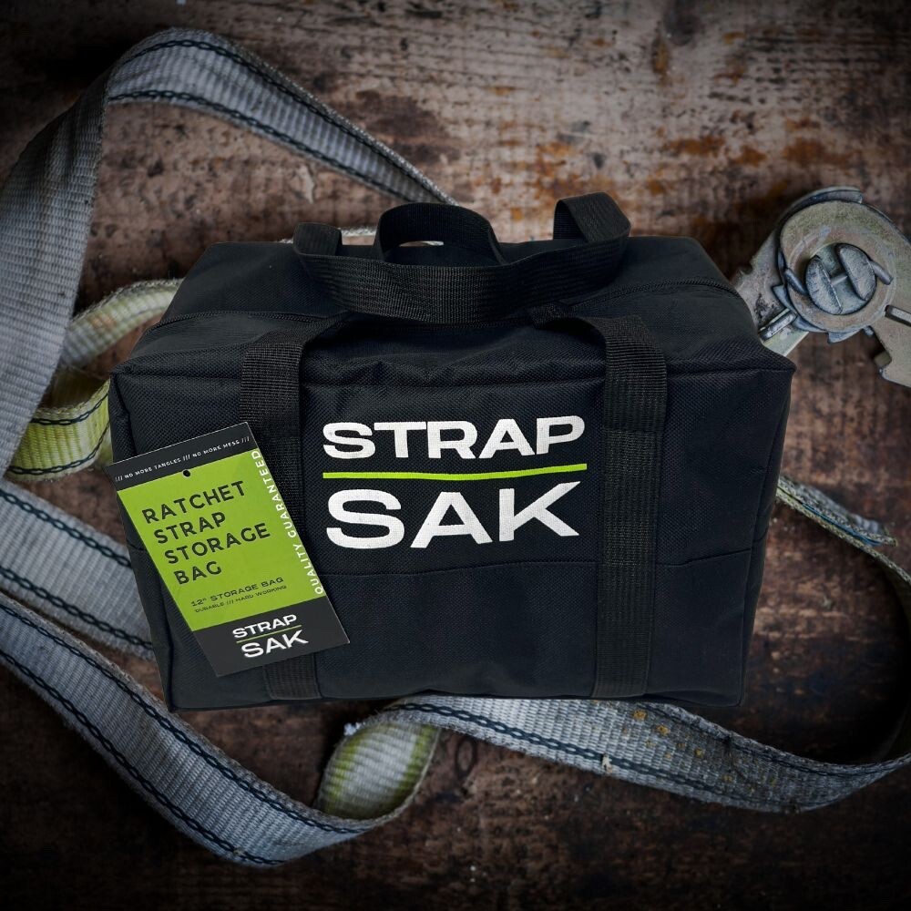 STRAP SAK Ratchet Strap Storage Bag Complete Set