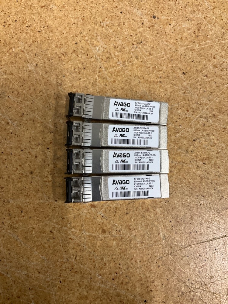 Lot of 4 Avago AFBR-57D7APZ Transceiver Modules