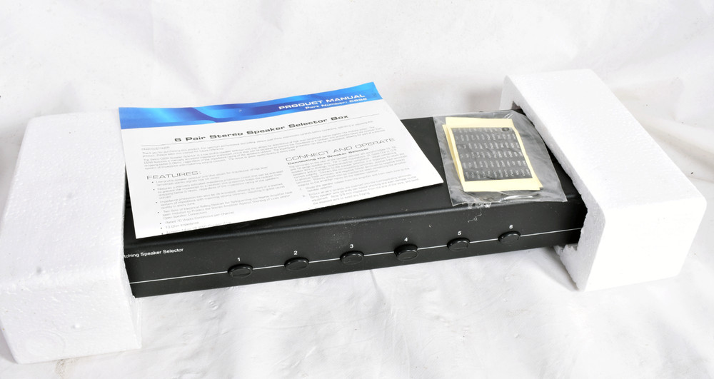 CATALYST AV 6 ZONE SPEAKER SELECTOR NEW OPEN BOX