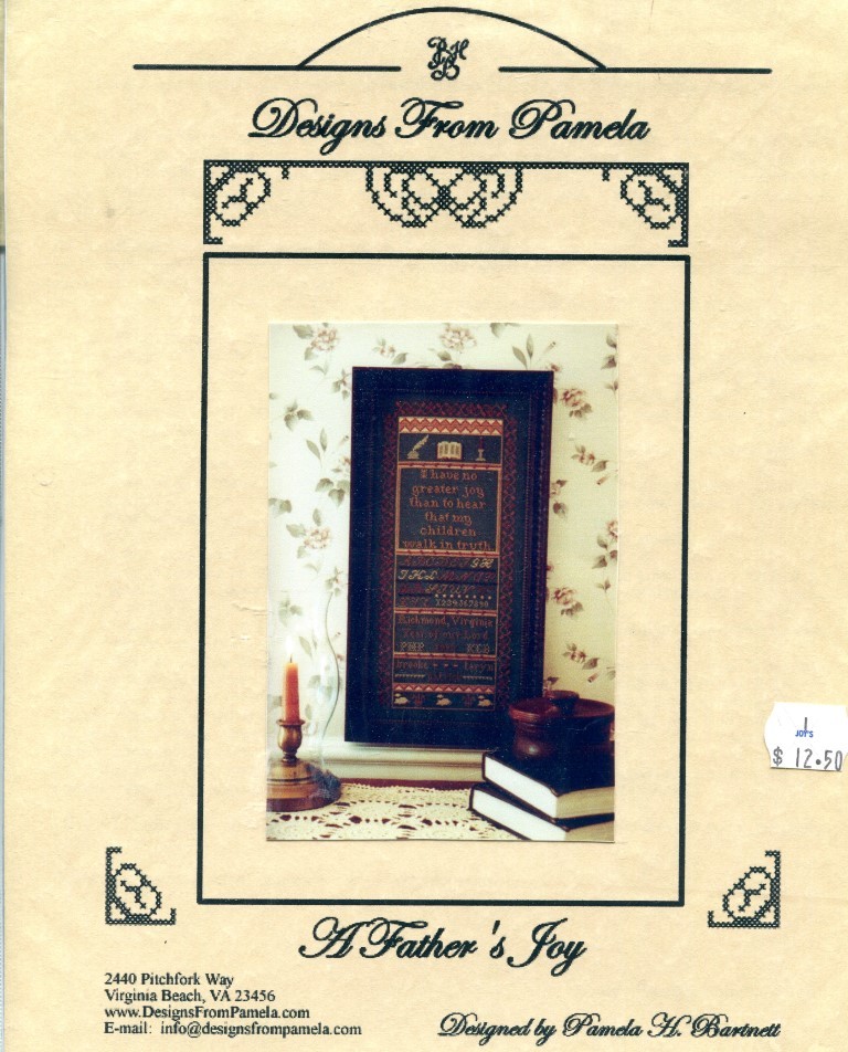Cross Stitch Chart - Designs From Pamela - A Father's Joy