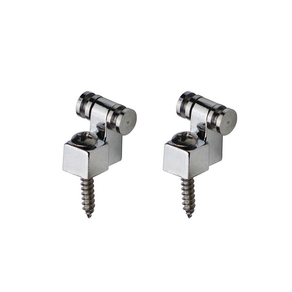 2PC Chrome Electric Guitar Roller String Trees String Guides Retainers & Screws
