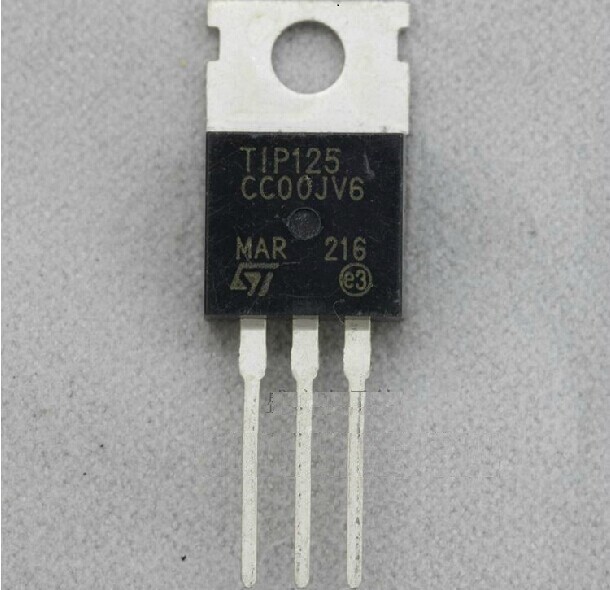 5pcs TIP125 Transistor TO-220 ST New