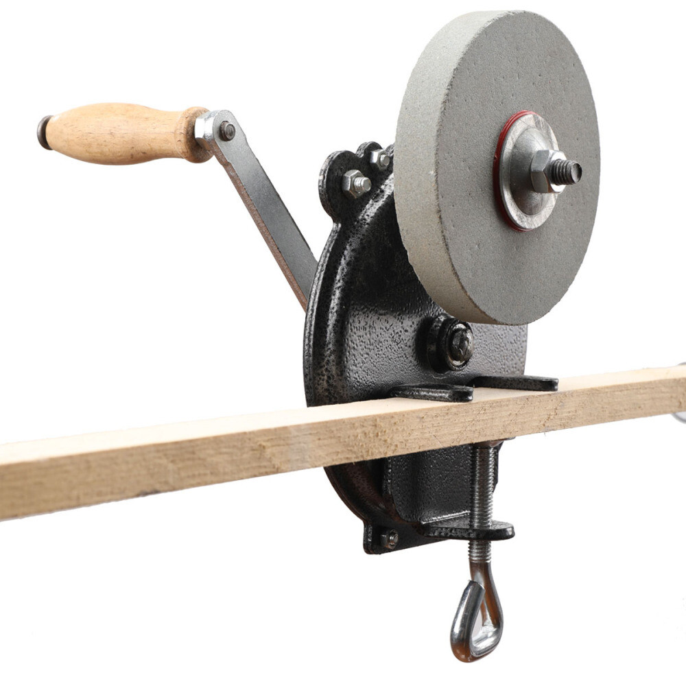 Hand Crank Grinder Wheel Manual Grinder Grinding Machine Sharpener Tool