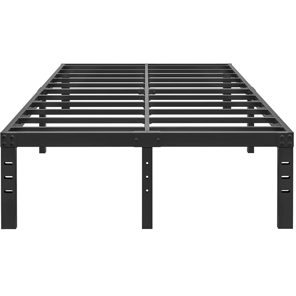 14 Inch Metal Full Size Bed Frame No Box Spring Needed - Easy Assembly Heavy ...