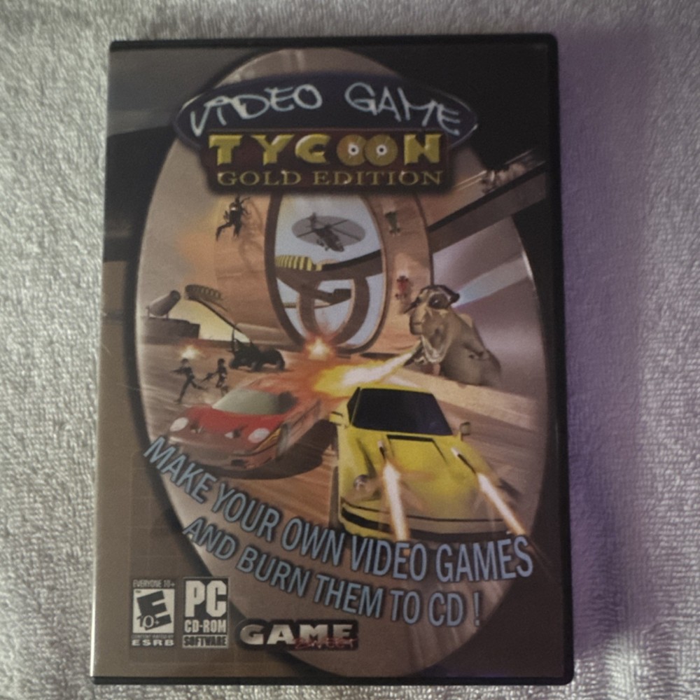 GameSmart Video Game Tycoon Gold Edition Game Development CD-ROM Windows XP Vis…