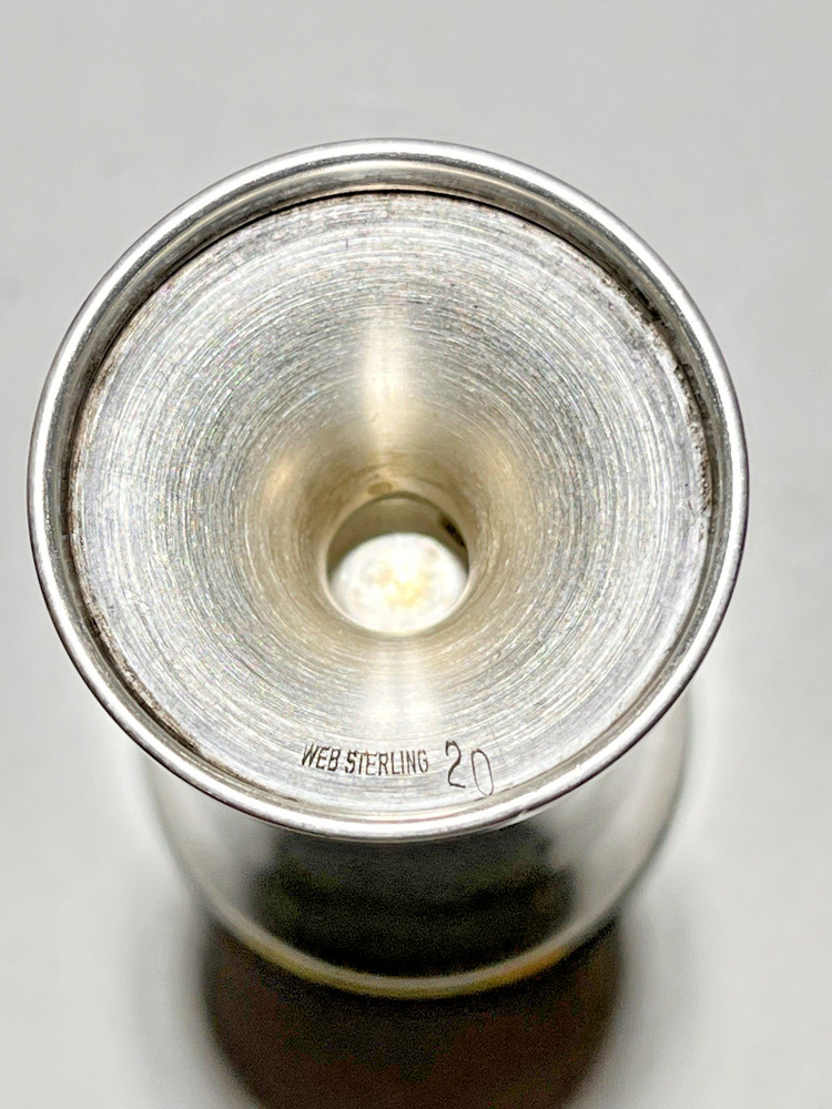 ONE Web Sterling Silver Cordial 3" High No Monogram 30 Grams