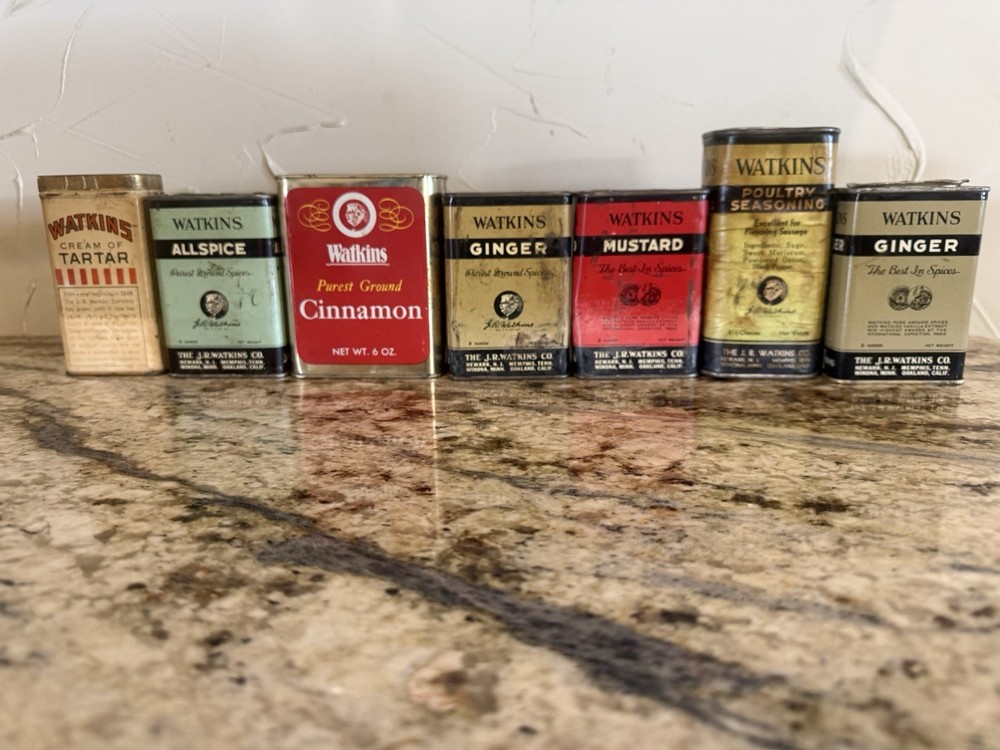 Vintage Collection Watkins Spice Tins