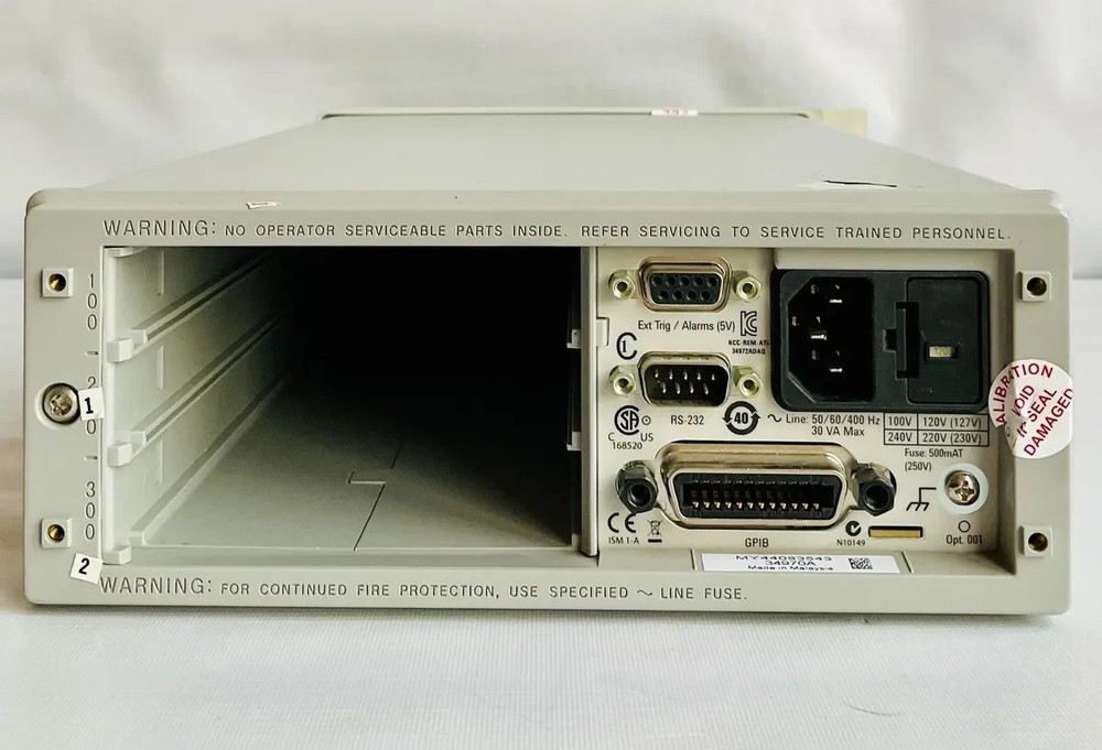 Agilent 34970A Data Acquisition Switch Unit DAQ w/ Rack Mount