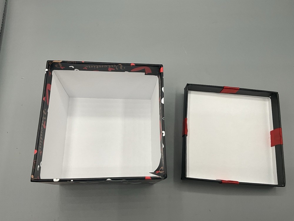 4 Pcs Valentines Nesting Gift Boxes with Lids Holiday Gift Boxes Assorted Siz...