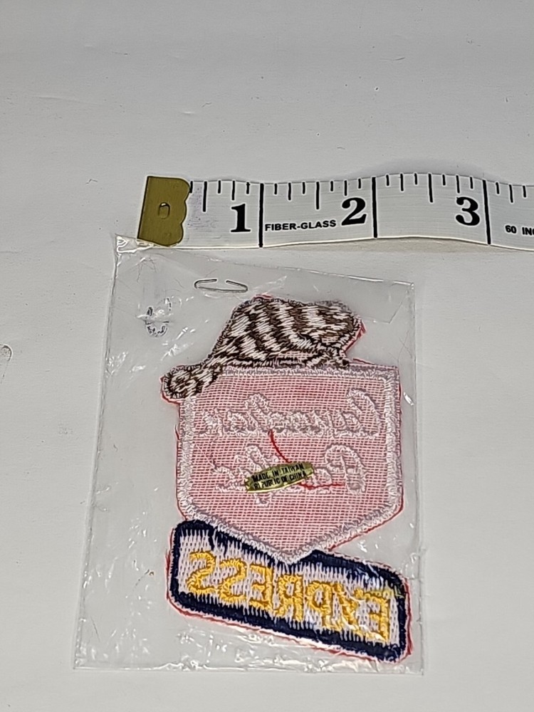 Vintage CANADIAN PACIFIC EXPRESS EMBROIDERED PATCH 2x3"