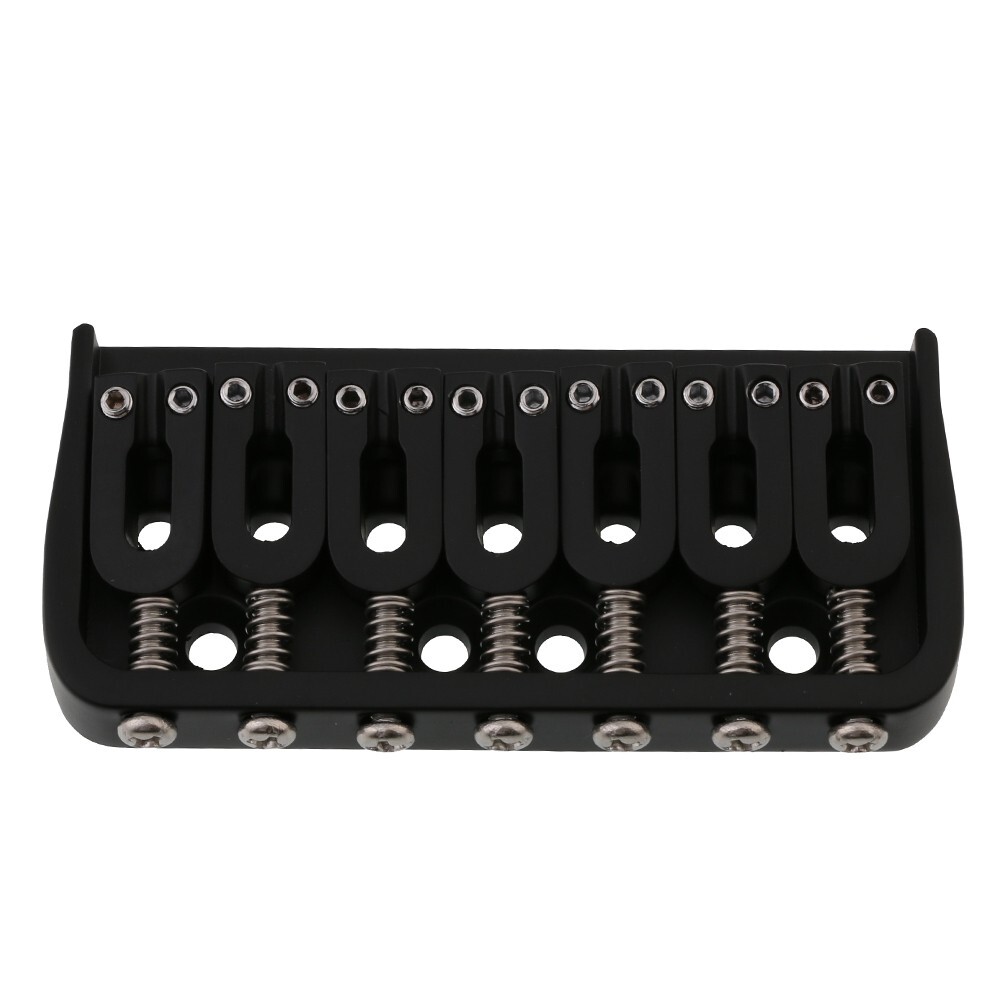 7 String Guitar Fixed Bridge for 7 String Strat Tele Style Guitar Black