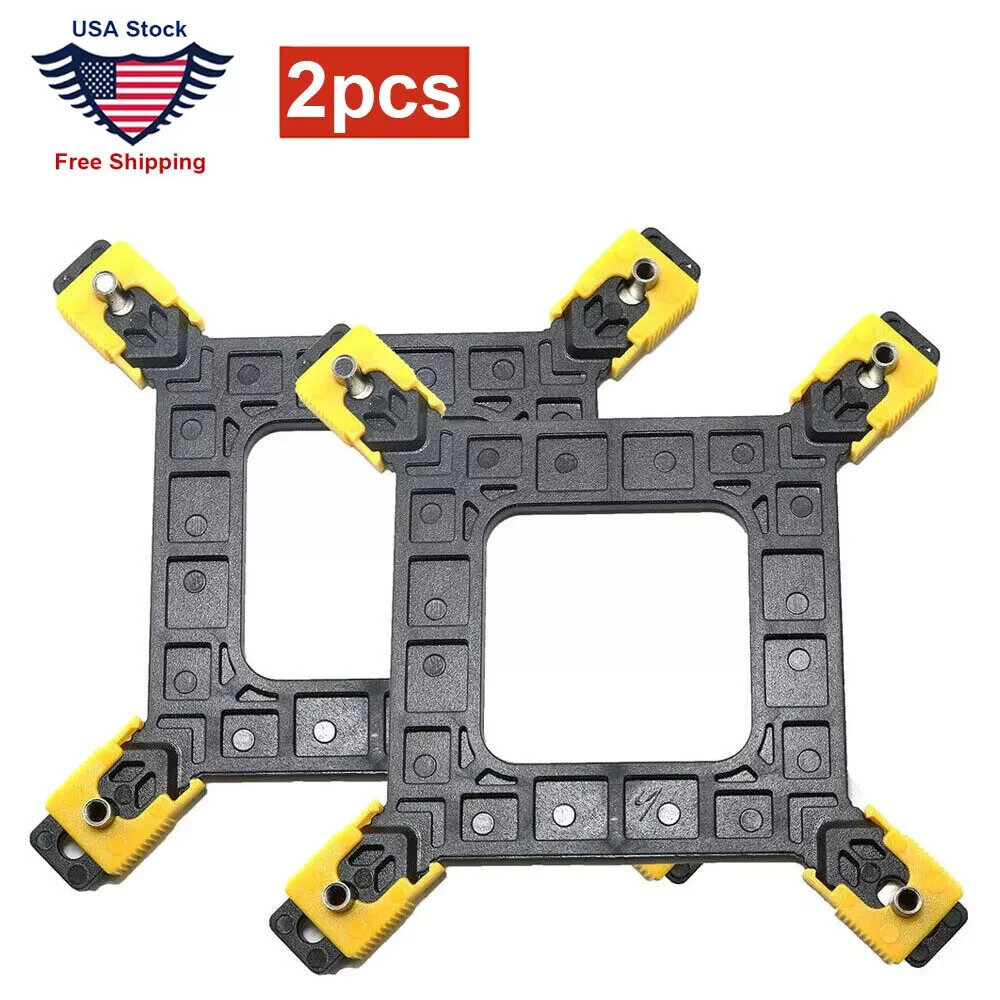 2X Adjustable 775/1155/1156/1366 CPU Desktop Backplate Cooler Bracket for Intel