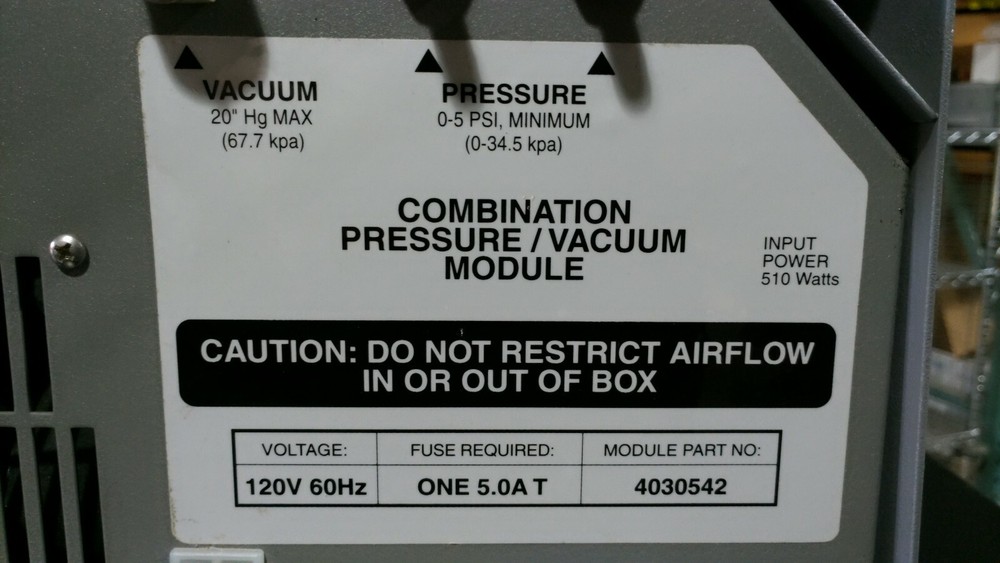 BIO TEK Instruments 4030542 Combination Pressure Vacuum Module