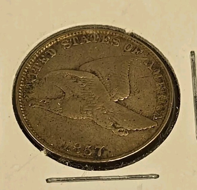 1857 U.S 1C Flying Eagle Cent Penny