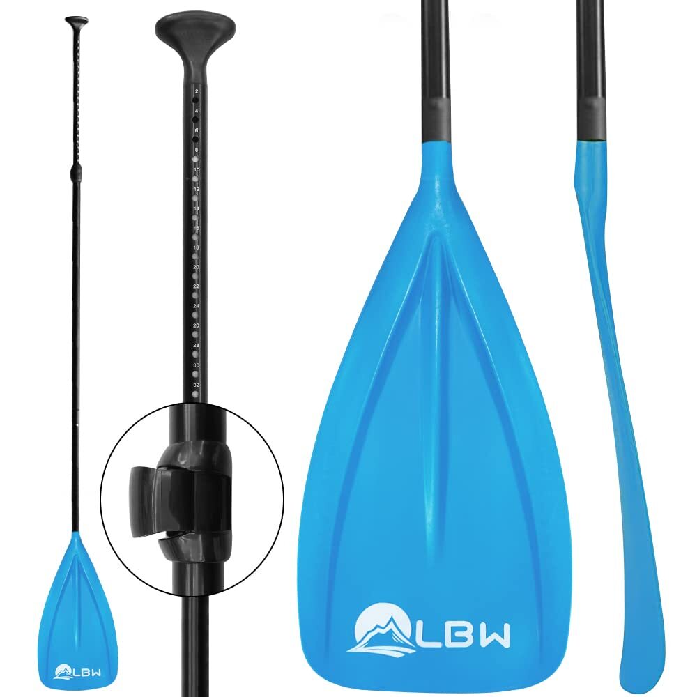 Paddle Board Paddle Adjustable 3-Pieces SUP Paddle Aluminium Alloy Floating P...