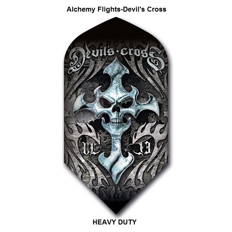 4 Sets Devils Cross Slim Shape Dart Flights