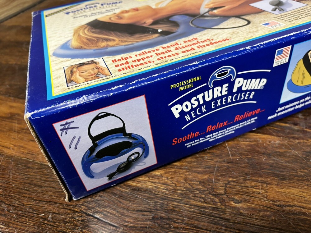 Posture Pump Professional Model Neck Exerciser Cervical Disc Hydrator USED