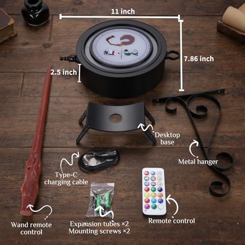 Harry Decorations LED Night Light: with Wand Remote, Double-Sided + Wand Remote