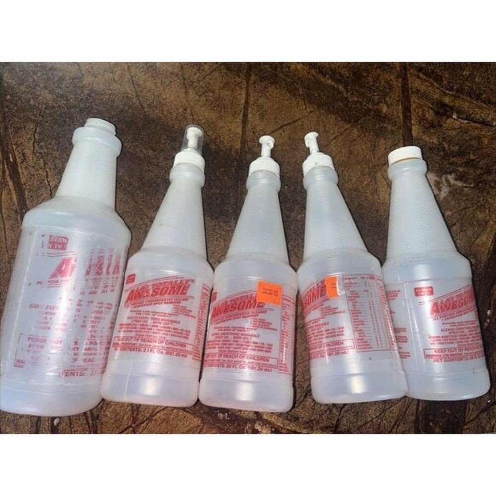 Plastic Spray Bottles with Triggers 20 Oz  Empty (5 Pack) Tested Work Amazing!