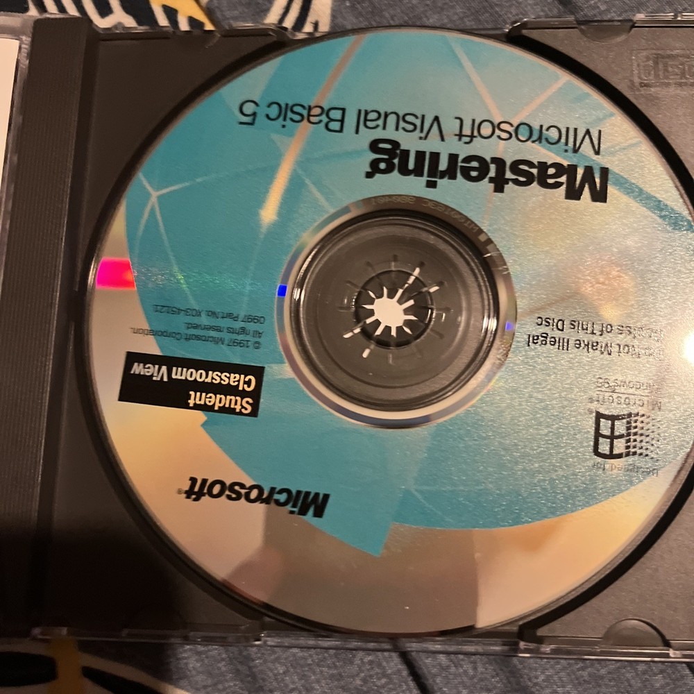 Mastering Microsoft Visual Basic 5 CD ROM Interactive Training