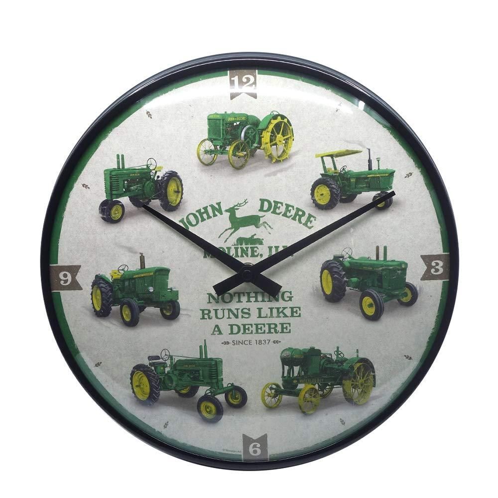 Nostalgic-Art - Retro Wall Kitchen Clock Ø 12" Analog Battery - John Deere #2