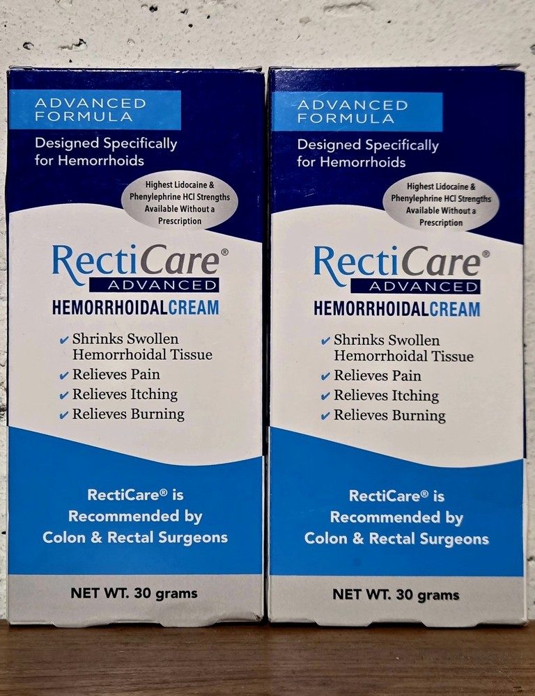 Recticare Advanced Hemorrhoidal Cream - 30g EXP 02/2028+