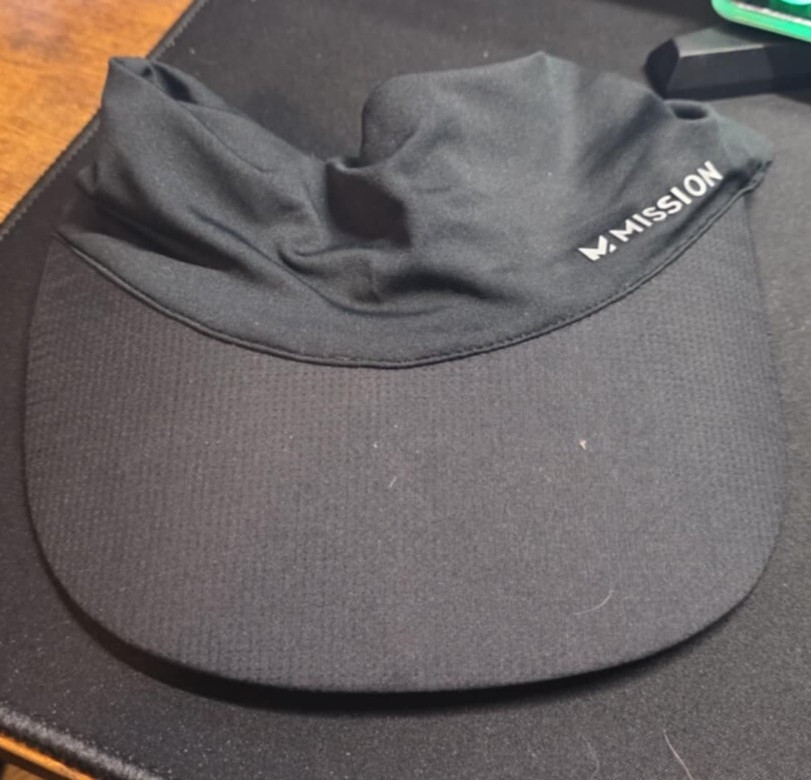 Black MISSION Cooling Visor EUC