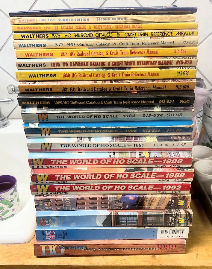 Walthers HO Train Catalogs 1971-1999 Incomplete please read