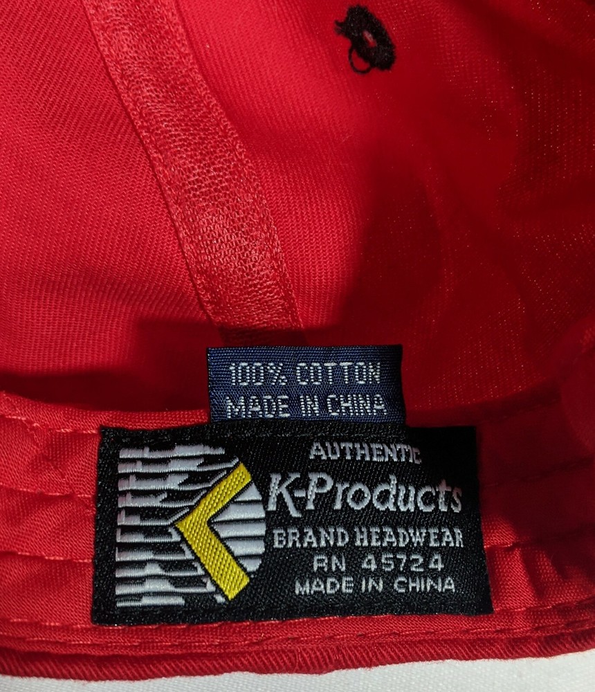 Snap On Hat Red Black Racing