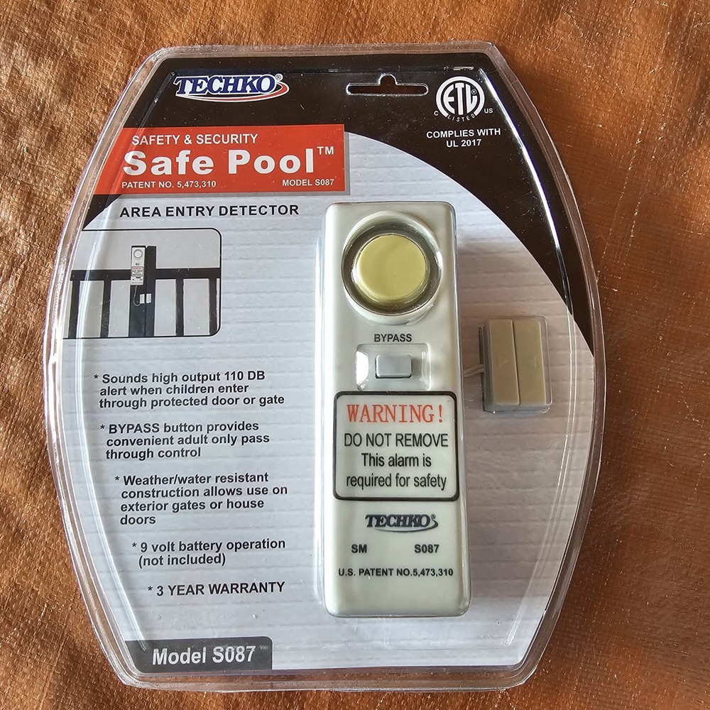 Telko Safe Pool Entry Alarm Model S087 New Sealed