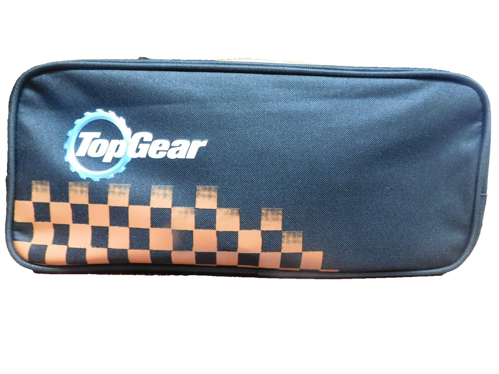 Top Gear Roadside Safety Kit - Bag, Warning Triangle, Cables,First Aid + More