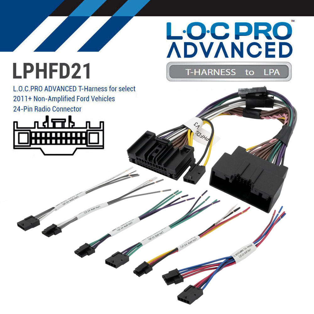 PAC Amplifier Integration Solution for 2011-2020 Non-Amp Ford LPHFD21+LPA-E.4