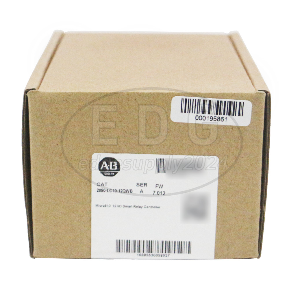 New Allen-Bradley 2080-LC10-12QWB Micro810 12 I/O Smart Relay Controller