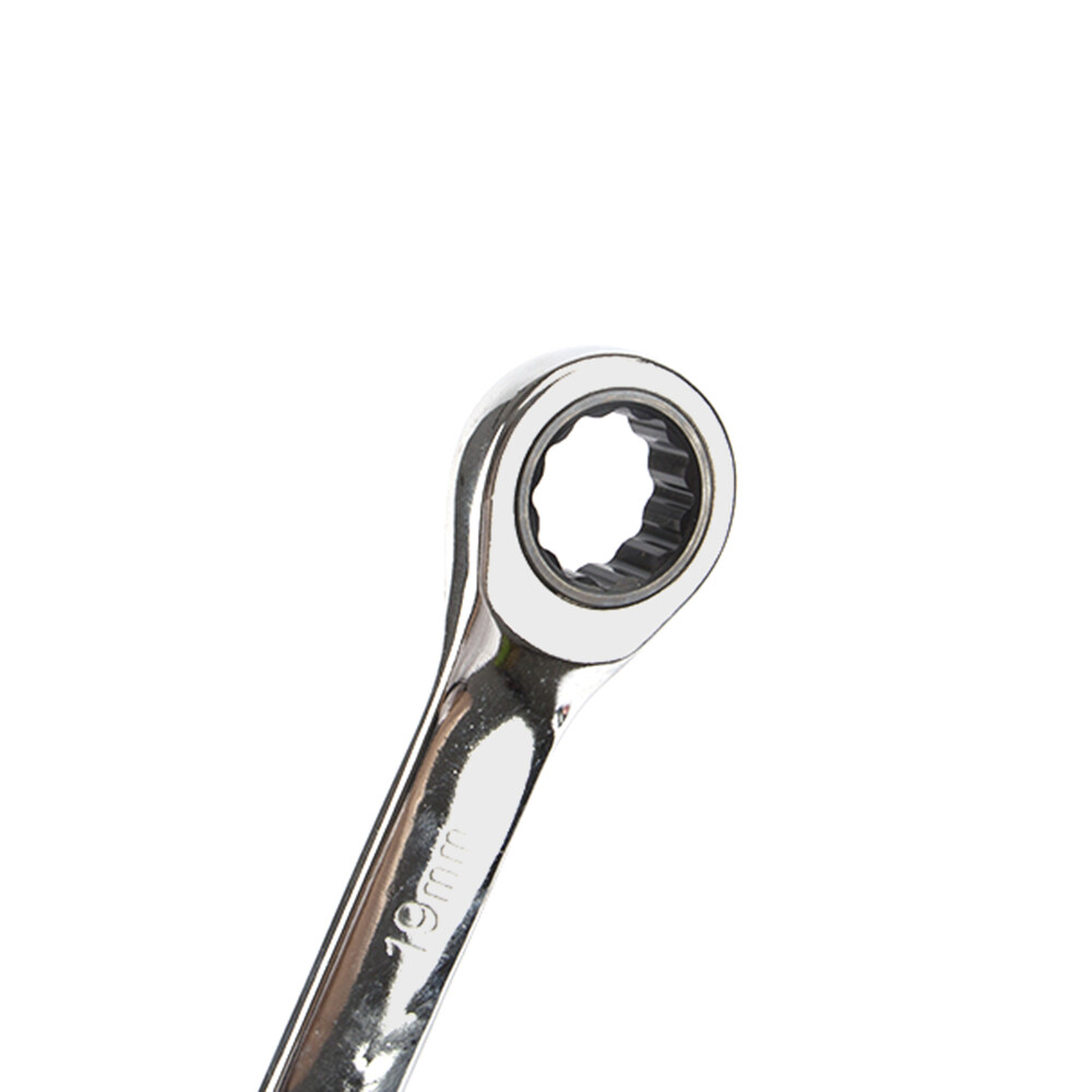 8mm-19mm Ratcheting Wrench Socket Wrench Metric Combination Fixed Hand Tool Set
