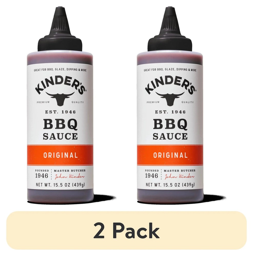(2 Pack) Original Mild BBQ Sauce, 15.5 Oz Squeeze Bottle