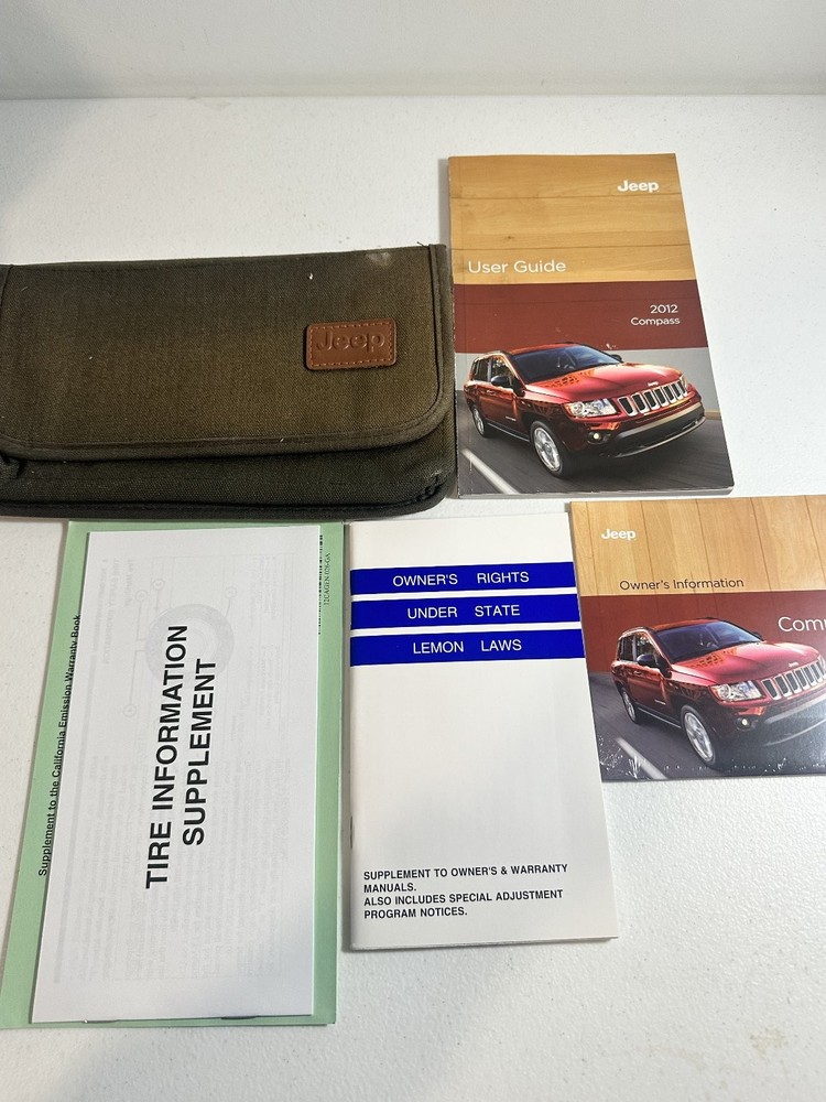 2012 Jeep Compass User Guide Owner's Information Manuals 2012