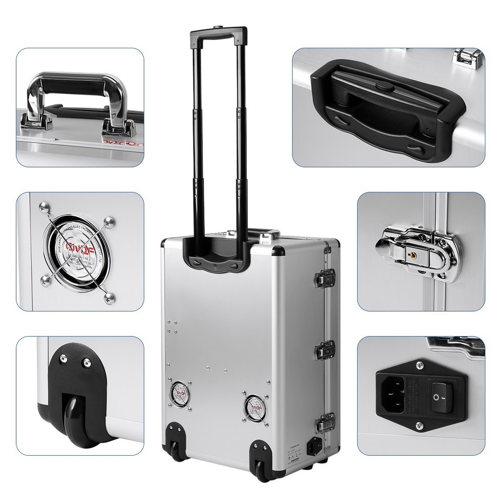 Portable Dental Delivery Unit System Built-in Air Compressor Scaler Curing Light