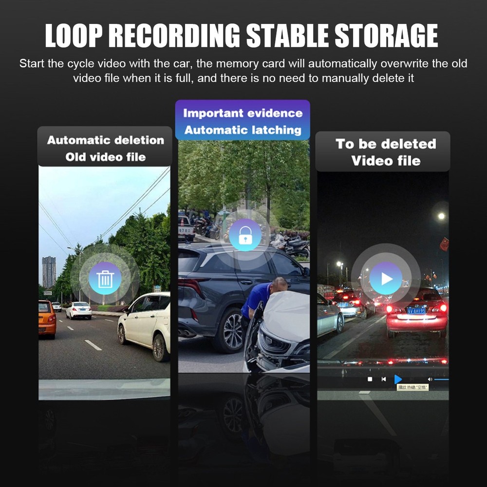 4K GPS Dash Cam Night Vision WiFi 170° Wide Angle Dashboard Camera w/APP Control