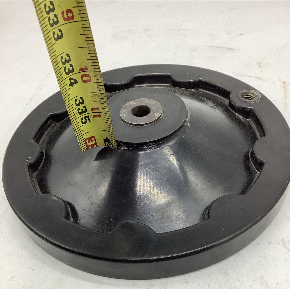 8” Solid Plastic Wheel 1/2 Bore With Handle (#1550-C-Floor)