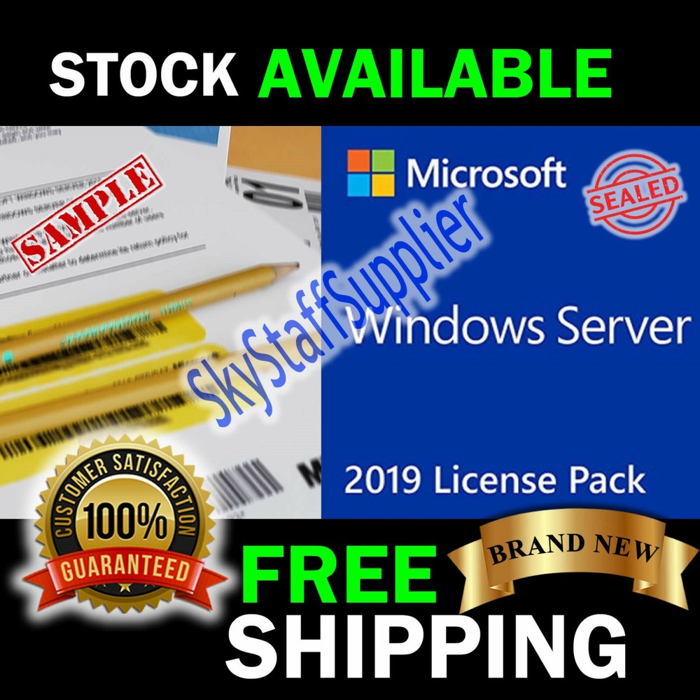 Windows Server 2019 STANDARD x64 24 CORE License Key + 10 CALs RETAIL PACK