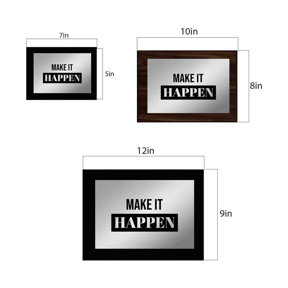 Make It Happen Decorative Wall Plaque | Easel Mount Option