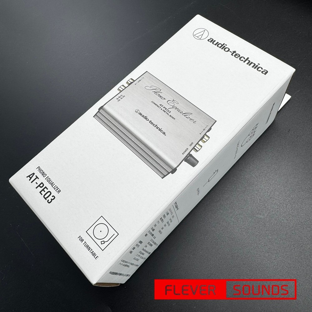 Audio-Technica AT-PEQ3 Phono Preamplifier Equalizer Silver Genuine Article