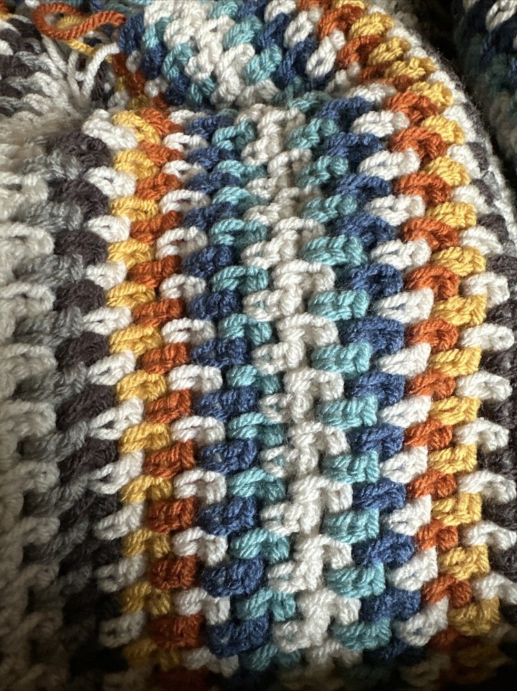 Brand New Handmade Crocheted Afghan Blanket