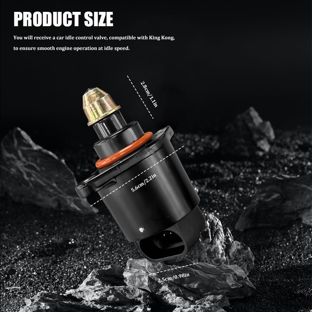 OEM IAC Idle Air Control Valve Sensor - Chrome Finish, Stable Engine Performance