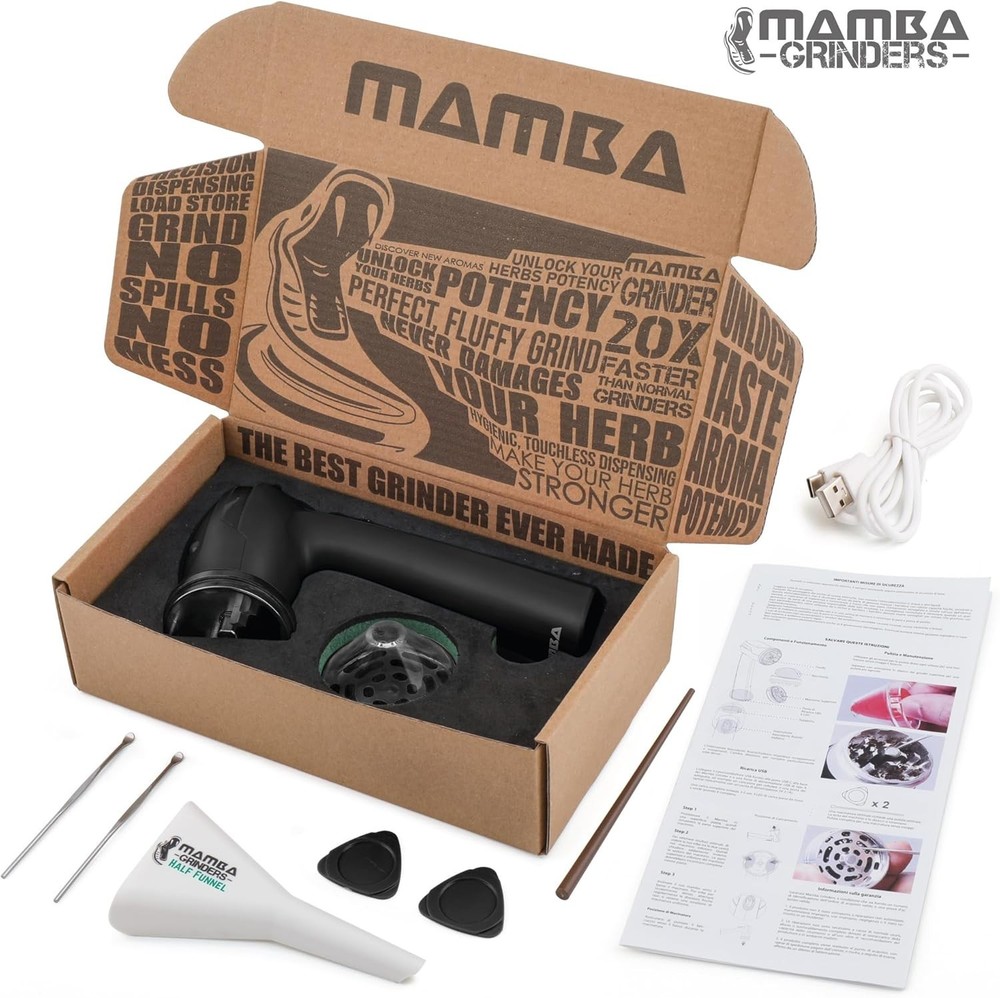 Mamba Electric Herb & Spice Grinder Kitchen Use Compact Powerful.