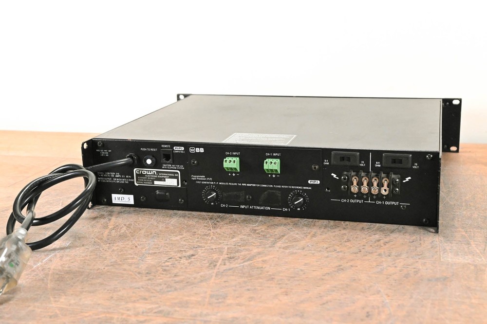 Crown Com-Tech 210 2-Channel Power Amplifier CG01BGC