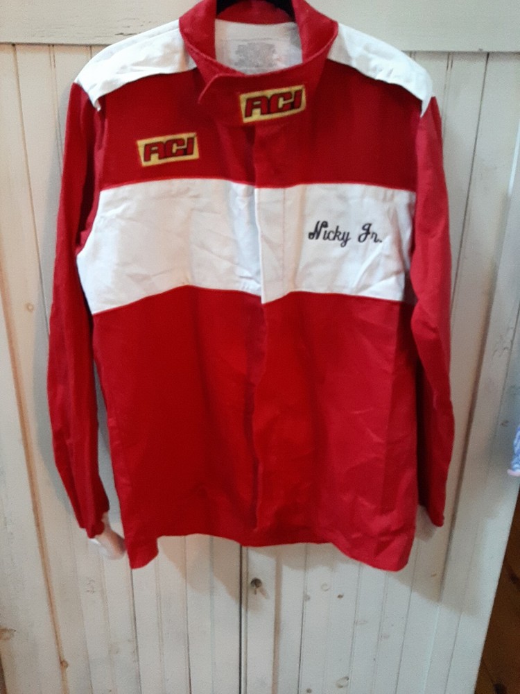 RCI Racing Jacket  Drag Racing Size  Full Zip Red White Patch